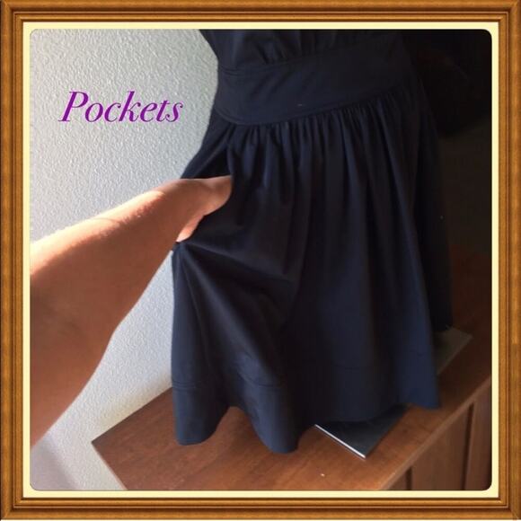 Diane Von Furstenberg little black dress with pockets hits above knee minimalist - Picture 4 of 4